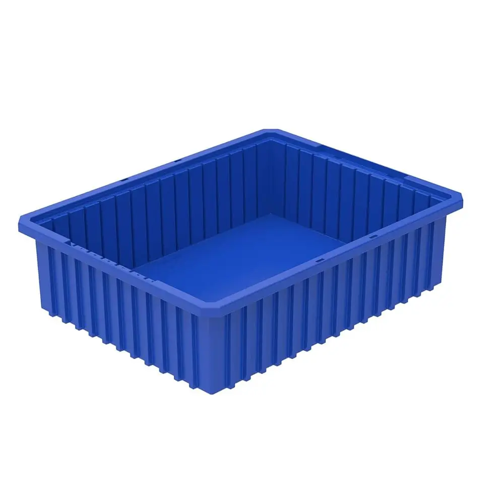 

33226 Akro-Grid Plastic Slotted Dividable Modu Box Stackable Grid Storage Tote Container, (22-3/8-Inch L X 17-3/8-Inch W X