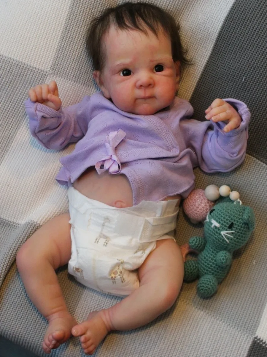 

18 Inch Lifelike Bettie Girl Baby Doll For Children Birthday Gifts Handmade Lifelike Newborn Baby Doll