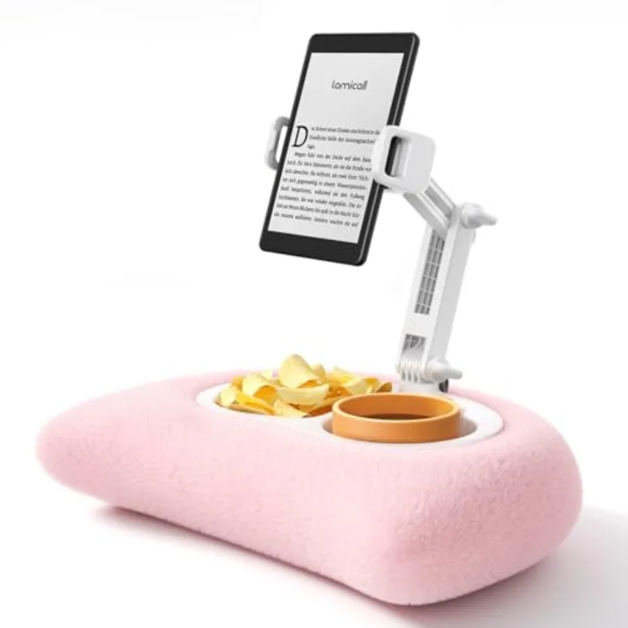 

Подставка-подушка для планшета Kindle - [360°] ° Регулируемая подставка для iPad и Kindle с мягким чехлом, которую можно стирать, для чтения на коленях