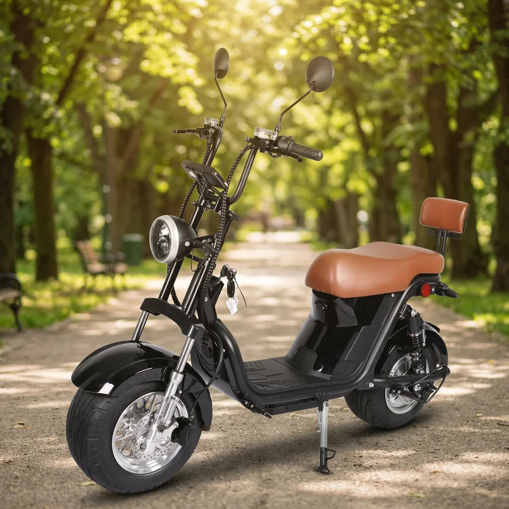 Wide Tire Two-wheel 2000W 60km/h Style Electric Scooter for Park Scenic Area Daily Sightseeing Trips