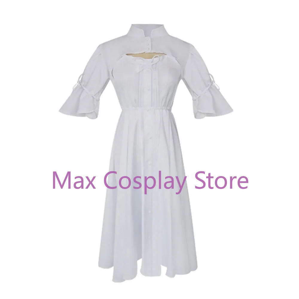 Max Cos Anime Yosuga no Sora Cosplay Kasugano Sora Cos Japanese Sweet White Dress + Cape Costume Women French Skirt Customize