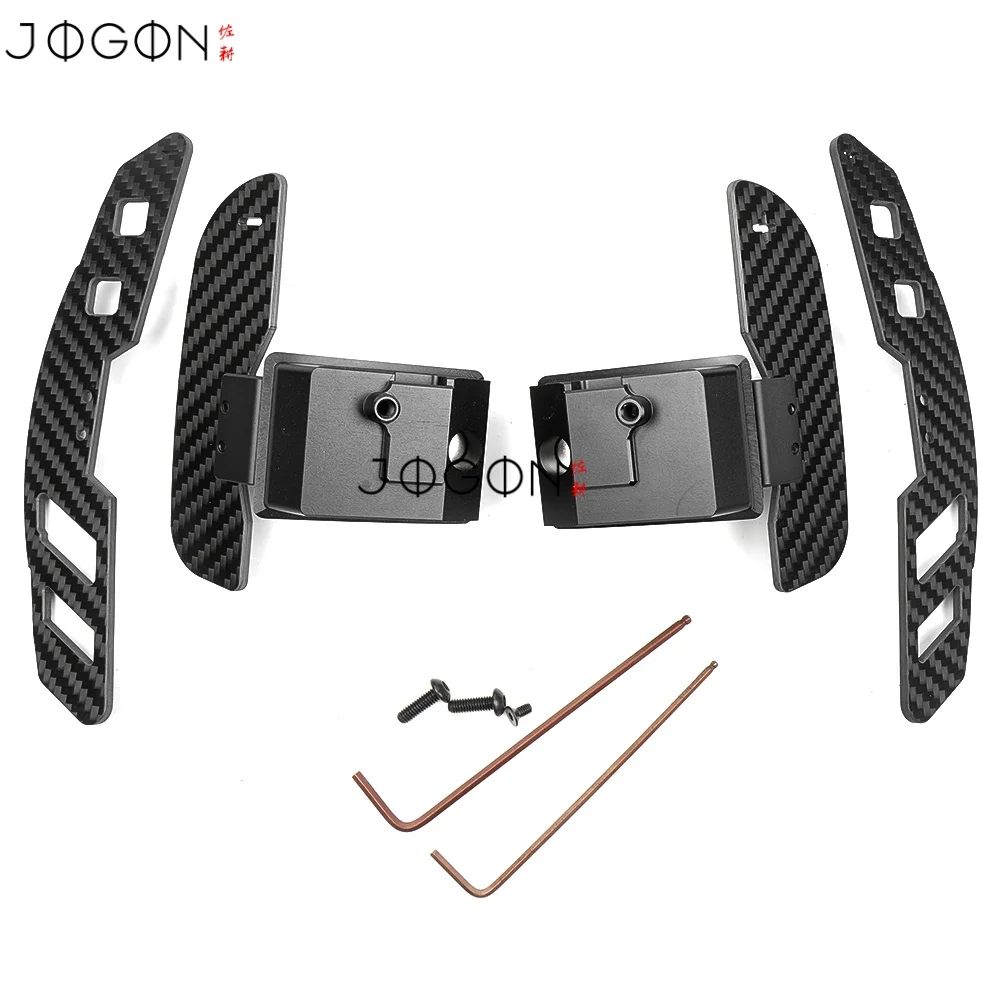 현대 I30 KONA N 2021-2024 용 교체 탄소 섬유 마그네틱 시프트 패들 자동차 스티어링 휠 DSG 확장 커버 트림