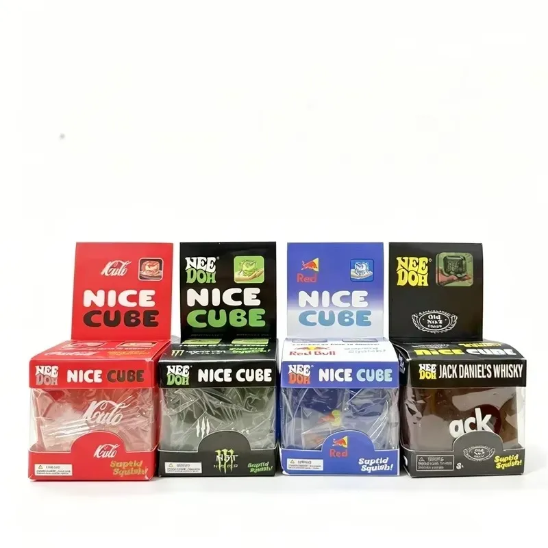 New StyleNeedoh Nice Cube Sensory Fidget Toy Cola Anxiety Sensory Stress Relief Focus ADHD & Office Desk Calming Perfect Gift