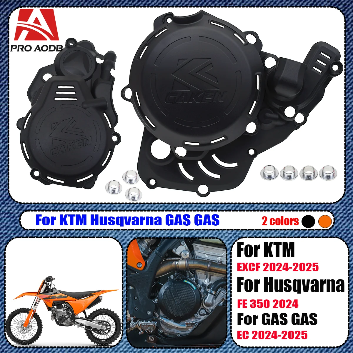 

Engine Ignition Clutch Cover Protector Guard For KTM 2024 2025 EXC-F250/350 XW-F350 For Husqvarna FE250/350 GASGAS EC250F EC350F