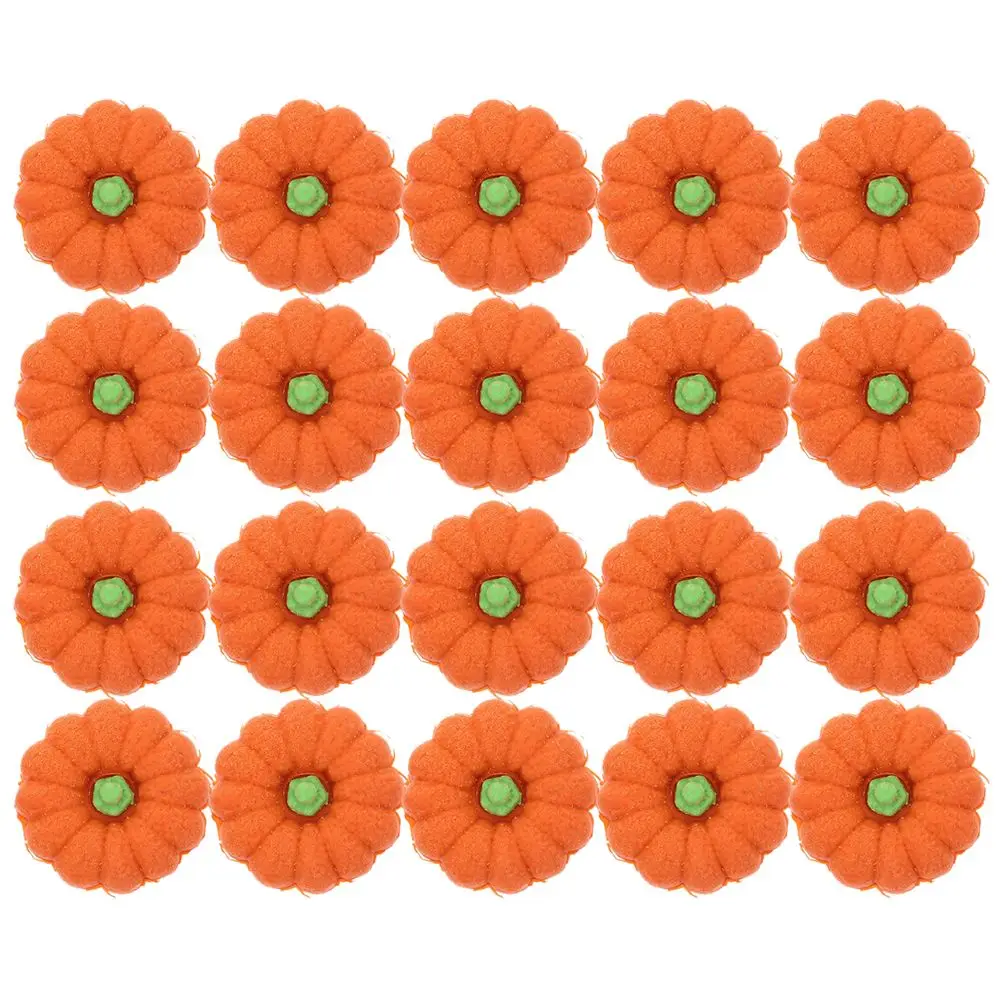 20pcs Pumpkin Shaped Erasers Mini Cartoon Cute Halloween Bulk Drawing Accessory Kids ange Rubber School Supplies