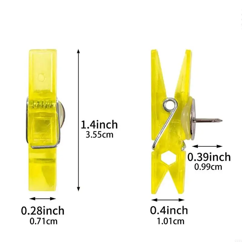 Q5WA 20pcs/Pack Clip Pushpin Set для отображения плаката с фотографией документа