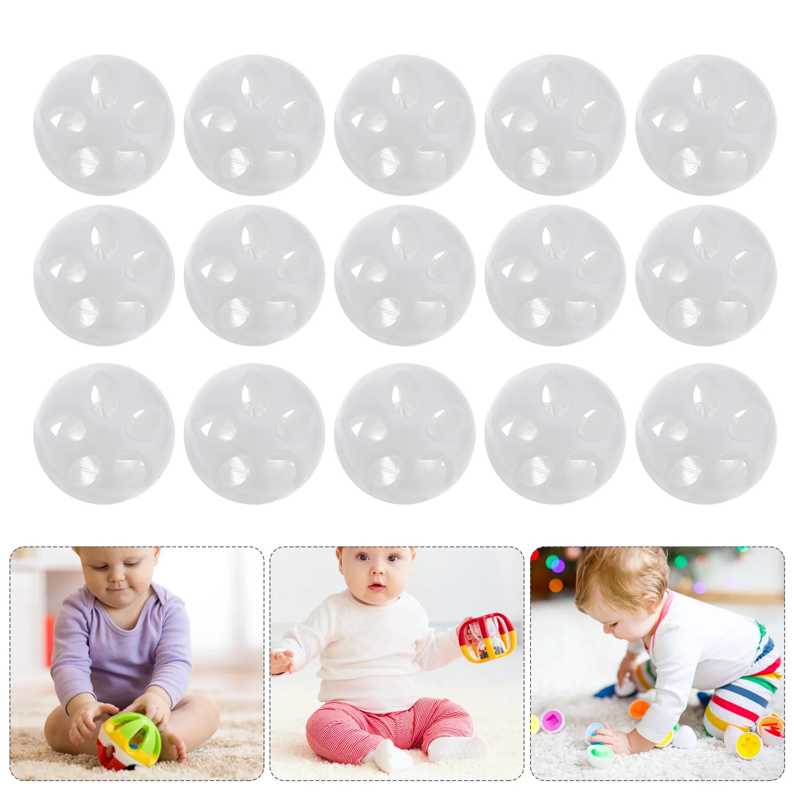 

100pcs Noise Maker Accessories Premium Plastic Sound Insert Squeakers Repair Kit Parts Baby Bed Bell Gifts