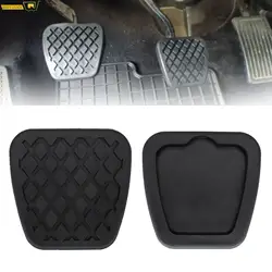 2PCS 60x62MM 9.5MM Thickness Brake Clutch Pedal Pad Rubber Cover For Honda Civic Accord Prelude Acura 46545-SA5-000