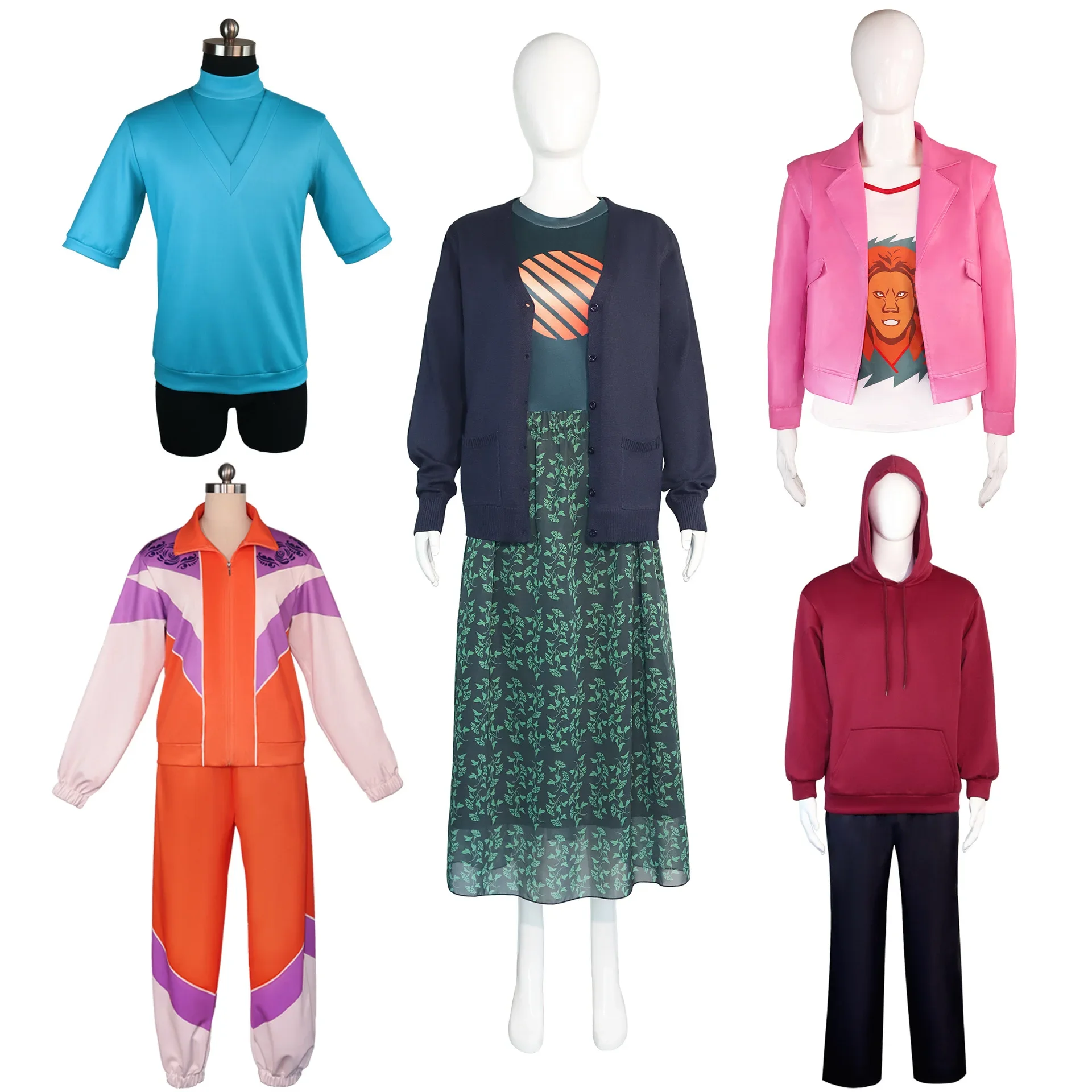 

Movie MC Mine Game Cosplay Costumes The Garbage Man Garrett Garrison Steve Natalie Halloween Party Outfit Clothes Customized