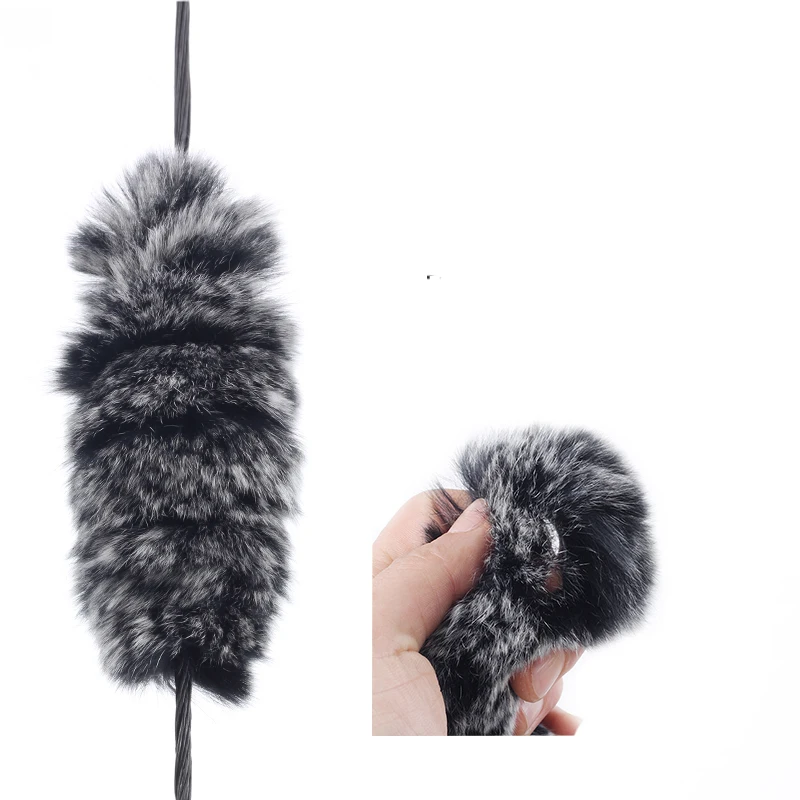One Pair Shooting Shock Absorption Archery Equipment Fur Recurve Traditional Bow And Arrow String Stabilizer - view 2