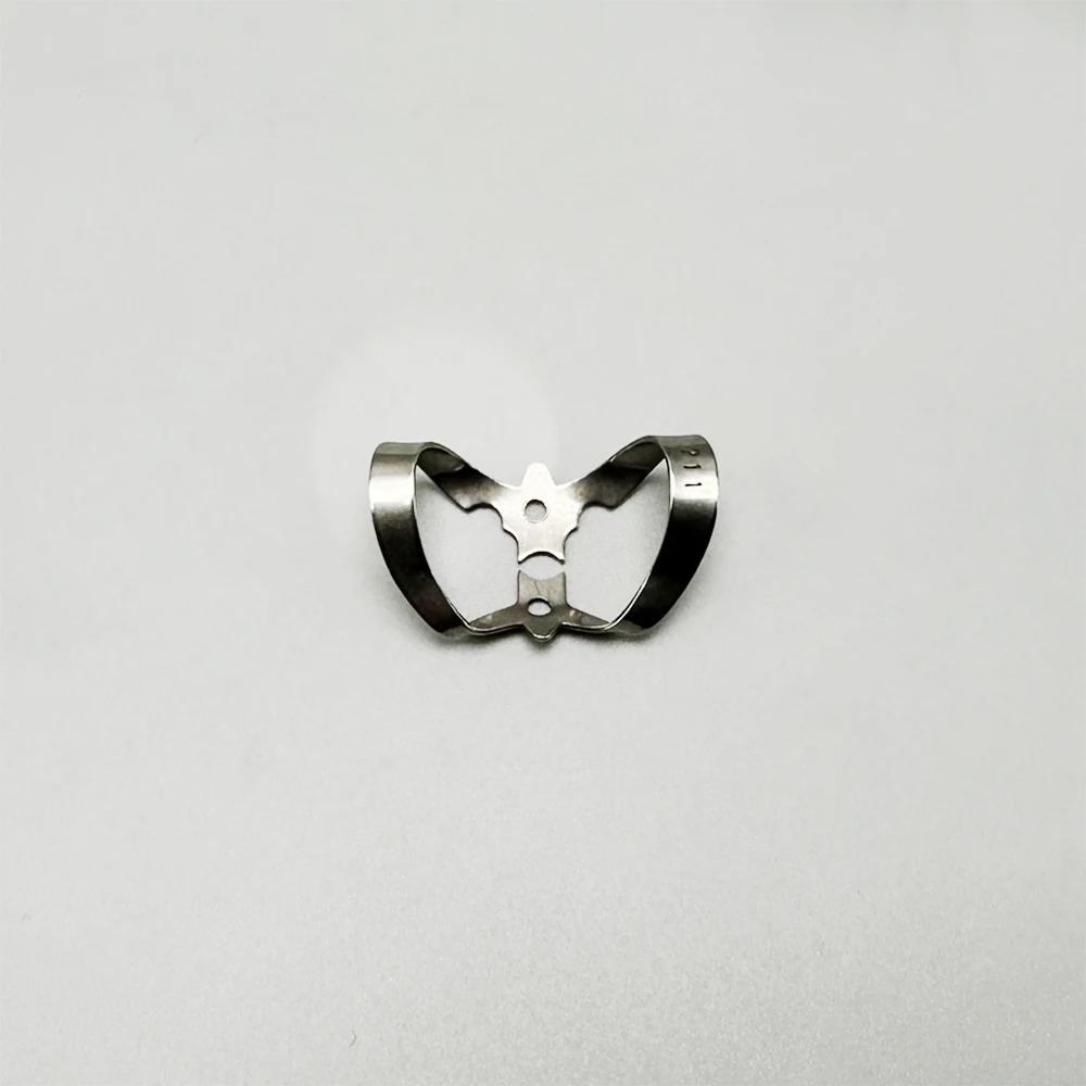 مشابك سد مطاطية اللبية للأسنان، مشابك حاجز ترميمية # 212/211 حامل إطار من الاستانلس ستيل أداة طب الأسنان المولي #5