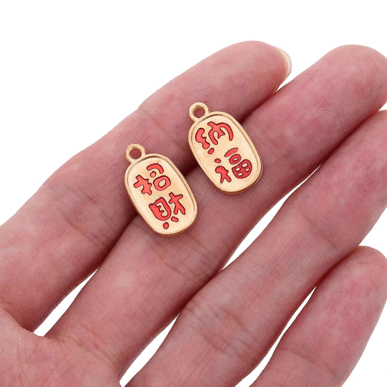 50Pcs Pendant Good Luck Metal Charms Unique for Bracelet Necklace Crafting DIY Jewelry Accessories Spring