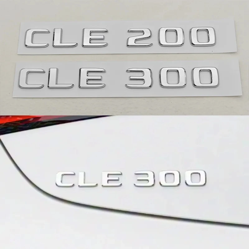 Car Letters Logo CLE200 CLE260 CLE300 CLE450 Badge Rear ABS Trunk Emblem Decals For Mercedes Benz CLE Class Auto Tail Marking