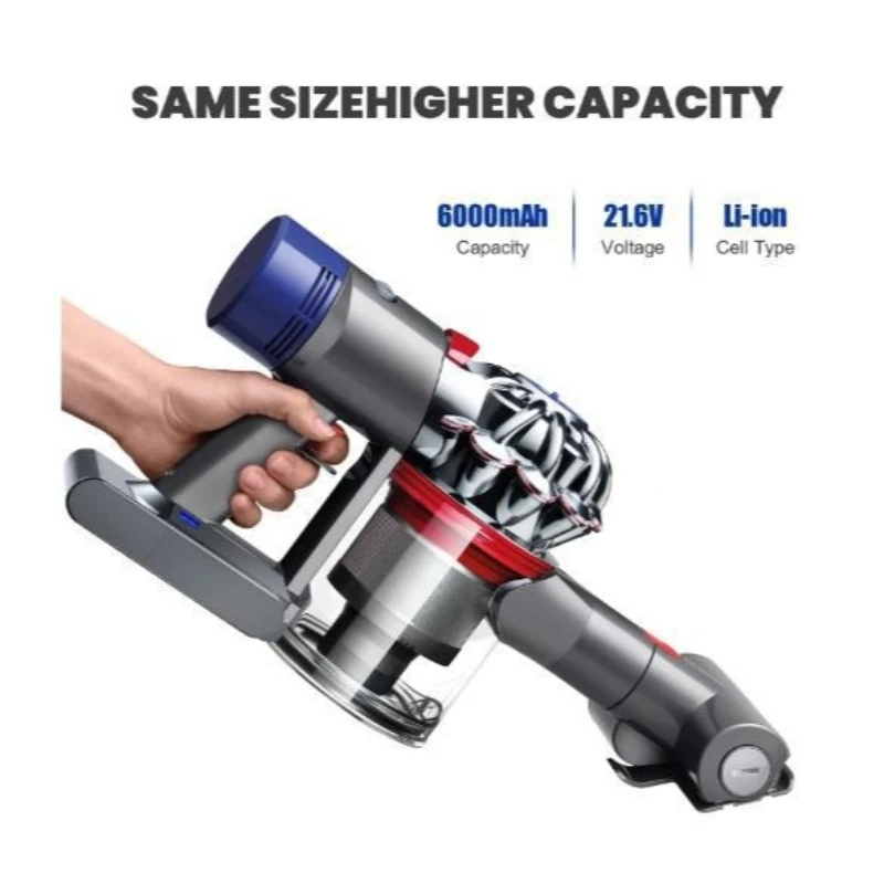 حزمة بطارية ليثيوم كاملة 21.6 فولت لاستبدال فراغ دايسون V8 عالية الطاقة جديدة لجميع الموديلات #3