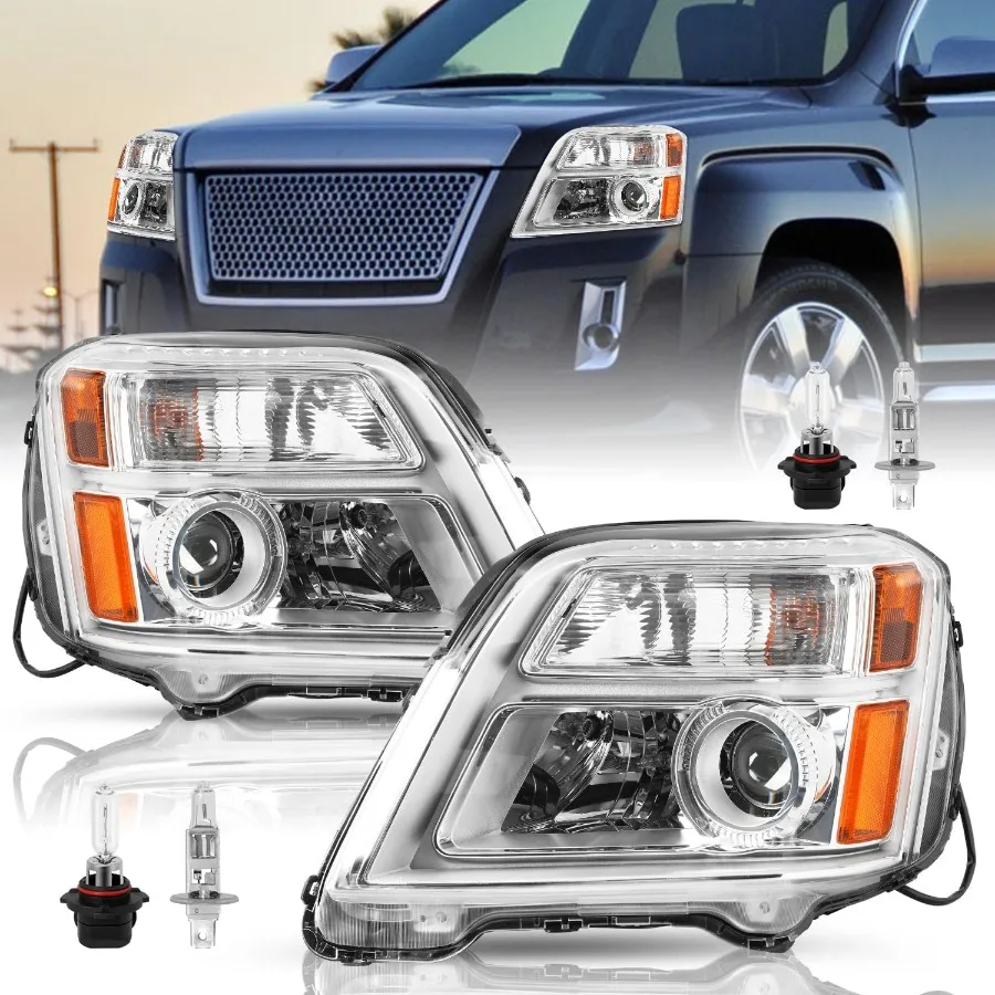 

Подходит для GMC Terrain 2010-2015 годов в сборе [Halogen OE Style] SUV SL/SLT/SLE, сменная заводская фара, передний фонарь Bu