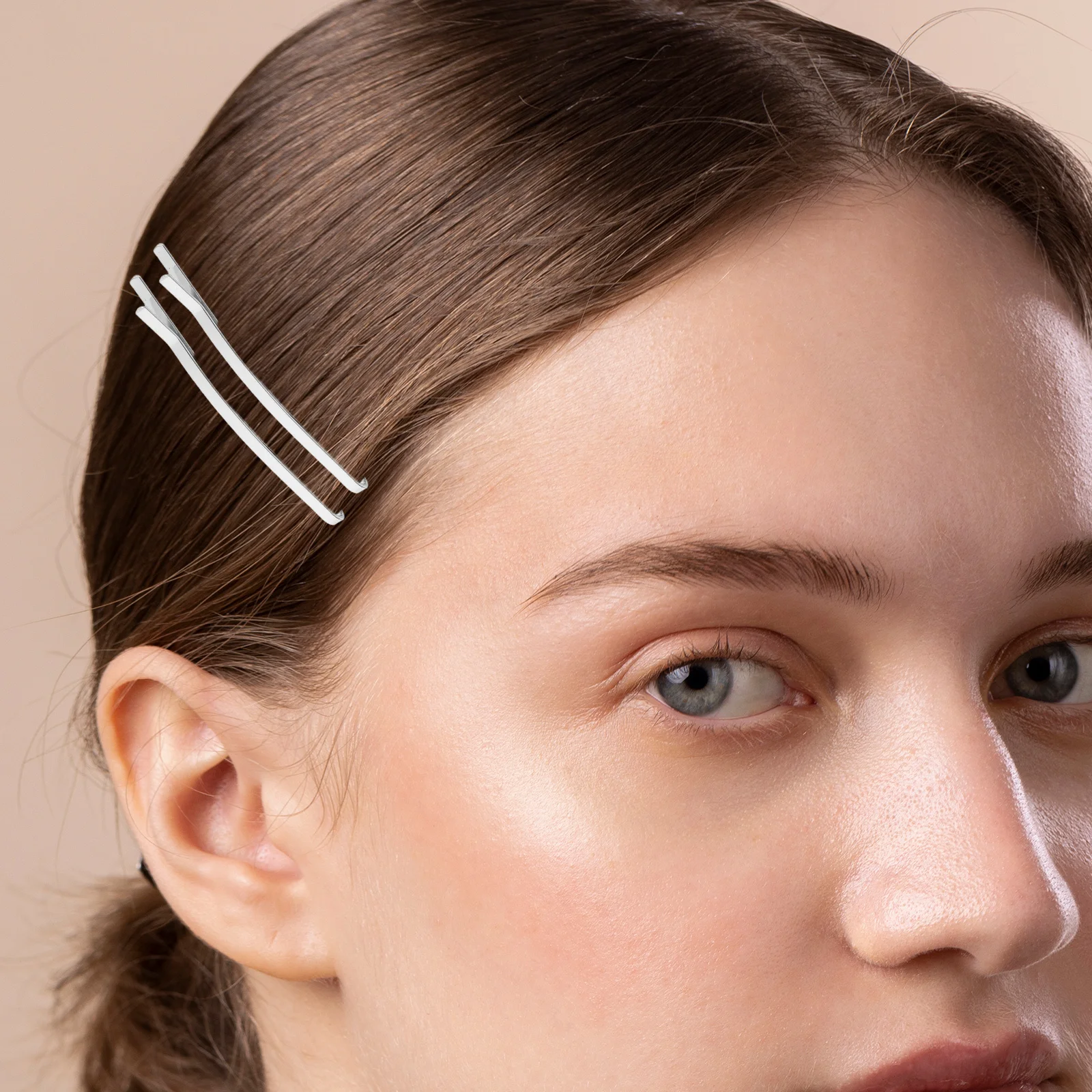 

100Pcs Metal Hair Clip Simple Bobby Pin for Wedding Party Daily Use Decorative Hair Accessories Women Metal Hairpin