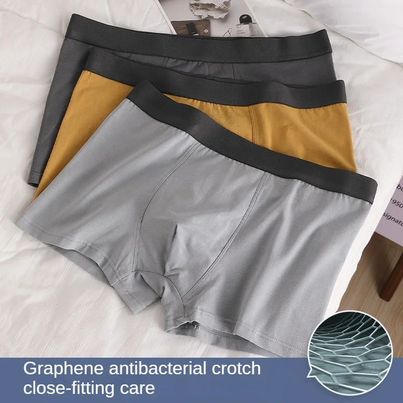 Breathable Men\'s Panties Sports New in Underwear for Men Lingerie Pure Cotton Soft Shorts Boxer Briefs Large Size Panties Gift