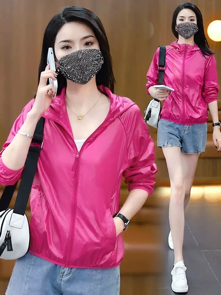 

Легкая женская солнцезащитная одежда с длинными рукавами, дышащая, приятная для кожи, для активного отдыха, для женщин среднего возраста