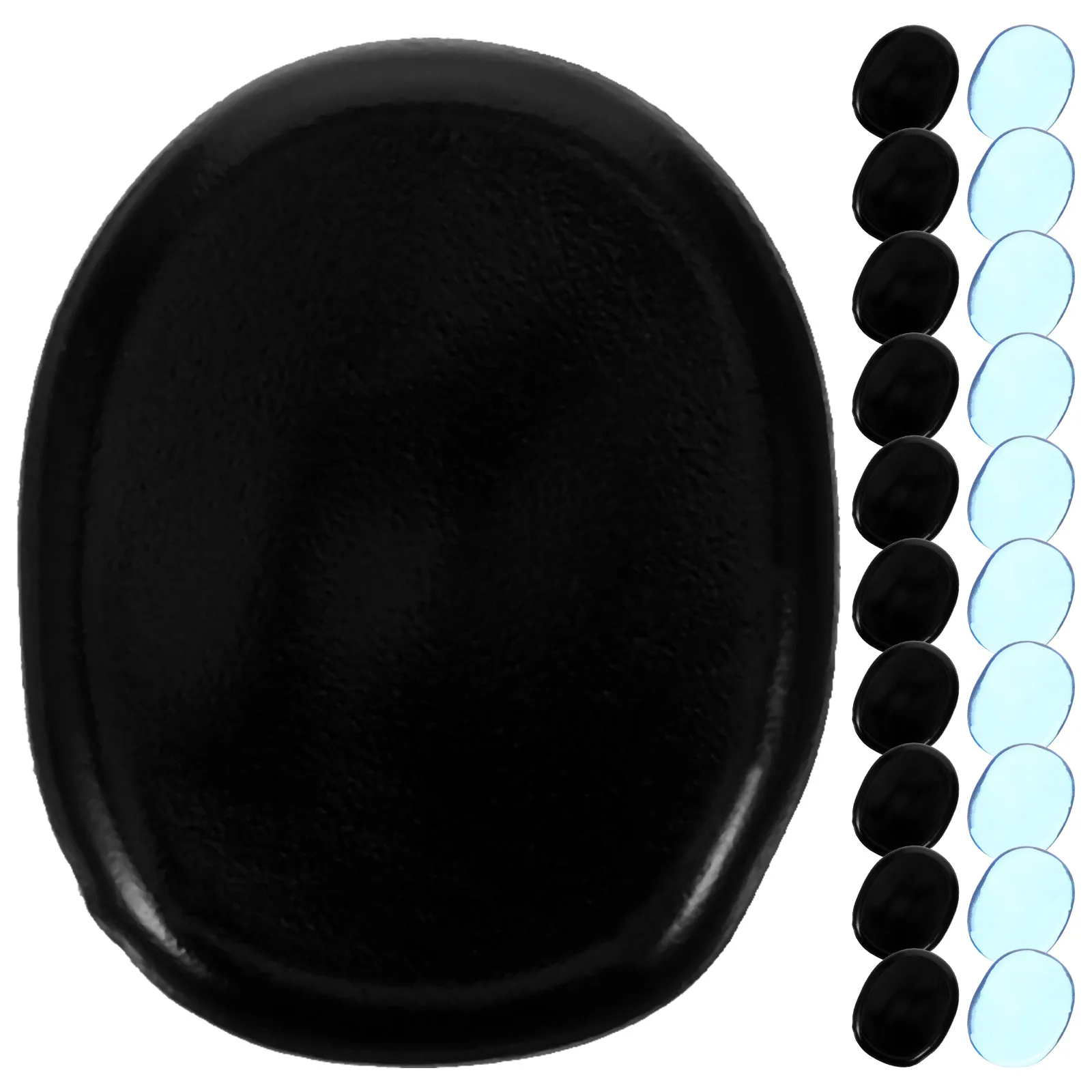 

24 Pcs Mute Pad Snare Drum Practice Dampener Cymbal Pads Sound Dampening for Drummers Roller Kit