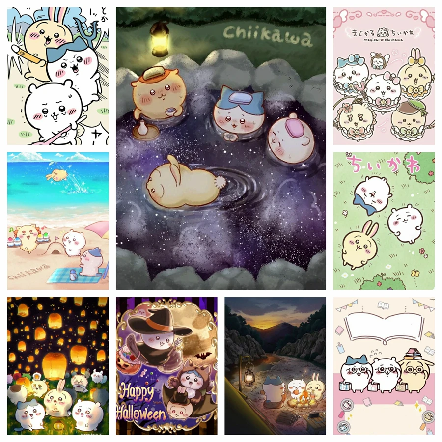 

Cute Chiikawa DIY Diamond Painting Mosaic Japanese Cartoon Anime Art Cross Stitch Kits Embroidery Rhinestones Children's Gift