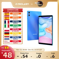 TECLAST P26T 10.1 cal tablet, (4 + 4)Max.8GB RAM, 128GB ROM, Android 13, Allwinner A523, 8 rdzeni, Mali-G57, 6000mah, 5MP + 2MP, obsługuje TF do 1TB, typ C, BT 5.2