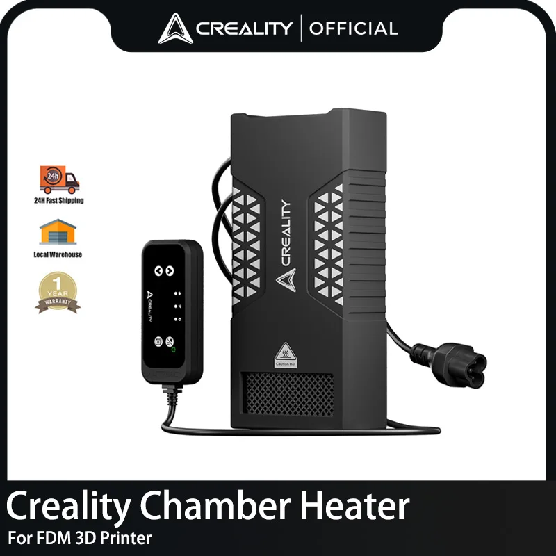 Creality Chamber Heater 3D Printer Parts Reduce Print Warping Dual Safety Protection Filament Drying Support for FDM 3D Printer