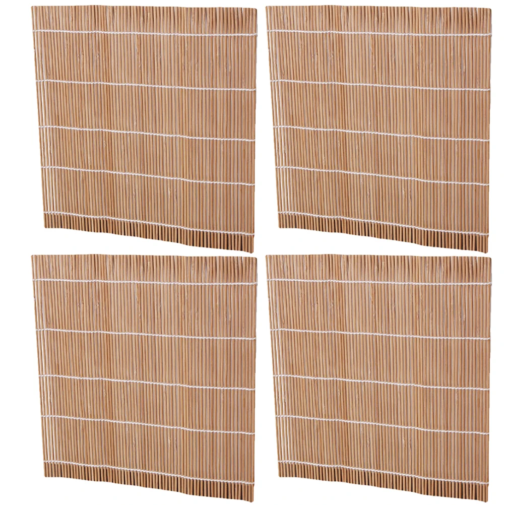 

4pcs Sushi Curtain Tool Set Bamboo Rolling Mats for Making Supplies DIY Gadget Accessories Kitchen Bar Utensils