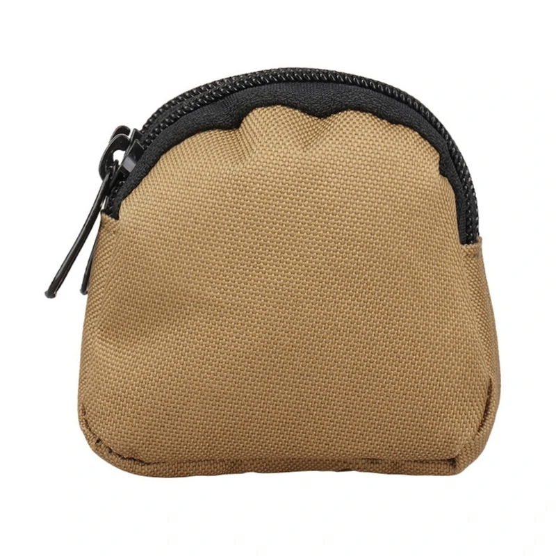 Nylon Doppel-reißverschluss Tasche Geldbörse Männer Taktische Molle Tasche Leichte Outdoor Kleine Karte Halter Schlüssel Lagerung Gürtel Taille Tasche – Detail 3