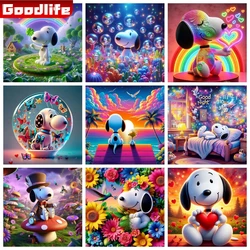Kawaii Snoopy Cartoon Comics 5D DIY Diamond Painting 2024 New Arrivals Cross Stitch Kit Mosaic Embroidery Home Decor Kids Gift