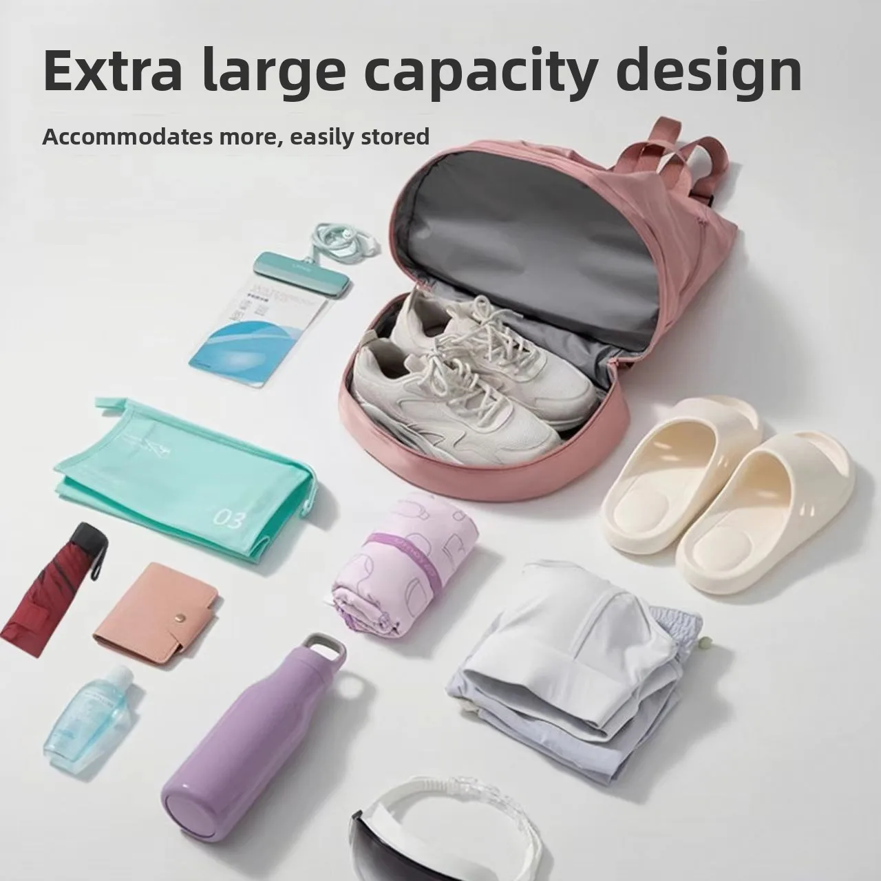 Wet Dry Separation Travel Backpack Unisex Fitness Swimming Outdoor Hiking Small Shoulder Bags Waterproof Clothes Storage Bag