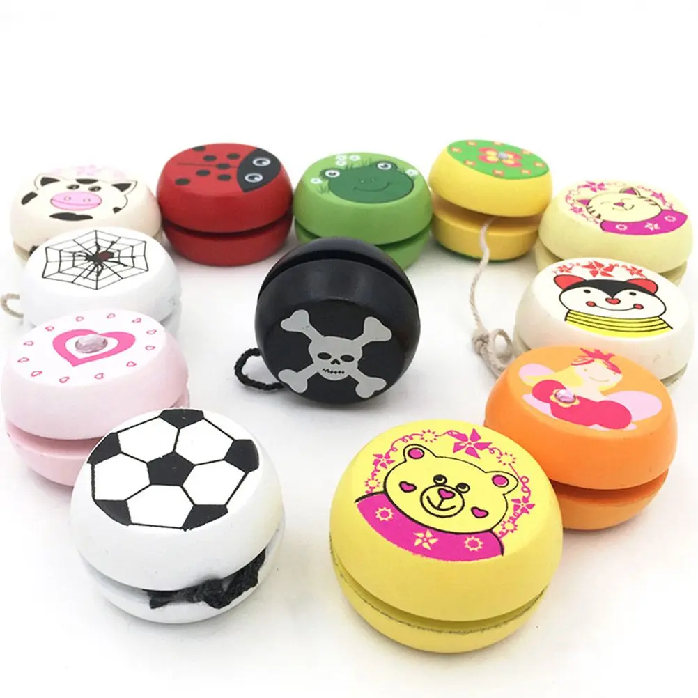 

3 Pcs Exquisite Workmanship Toys Kids Wooden Yoyo Mermaid Educational Playthings Ball