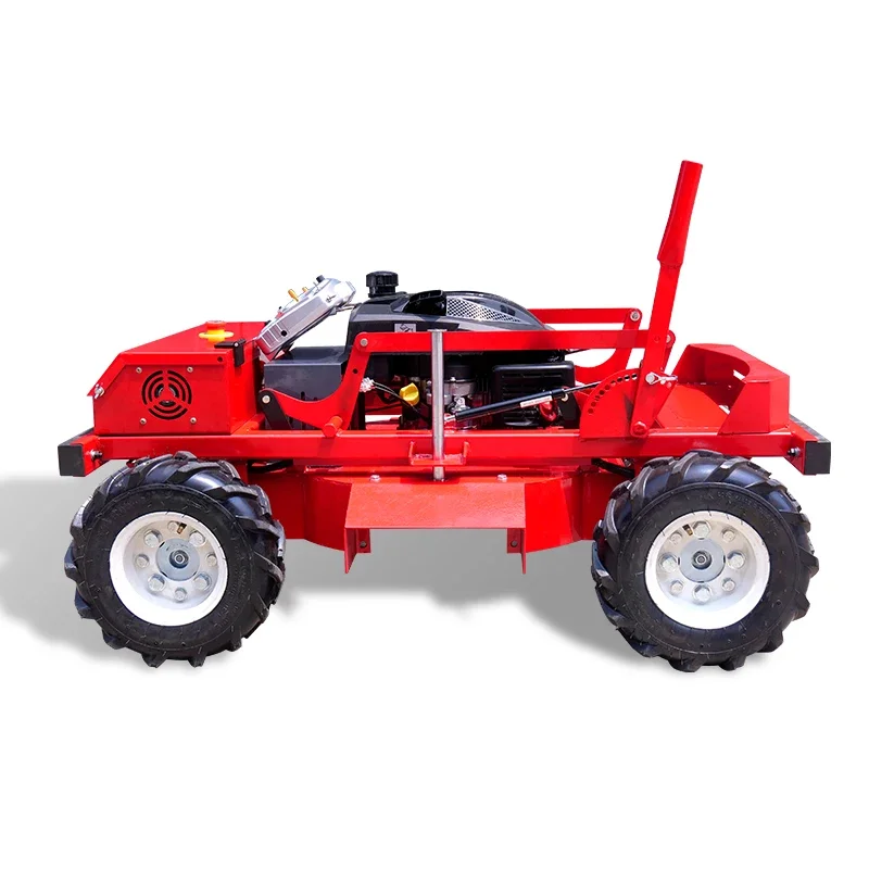 Remote Control Crawler Lawn Mower Grass Trimmer Robot Lawn Mower For Garden