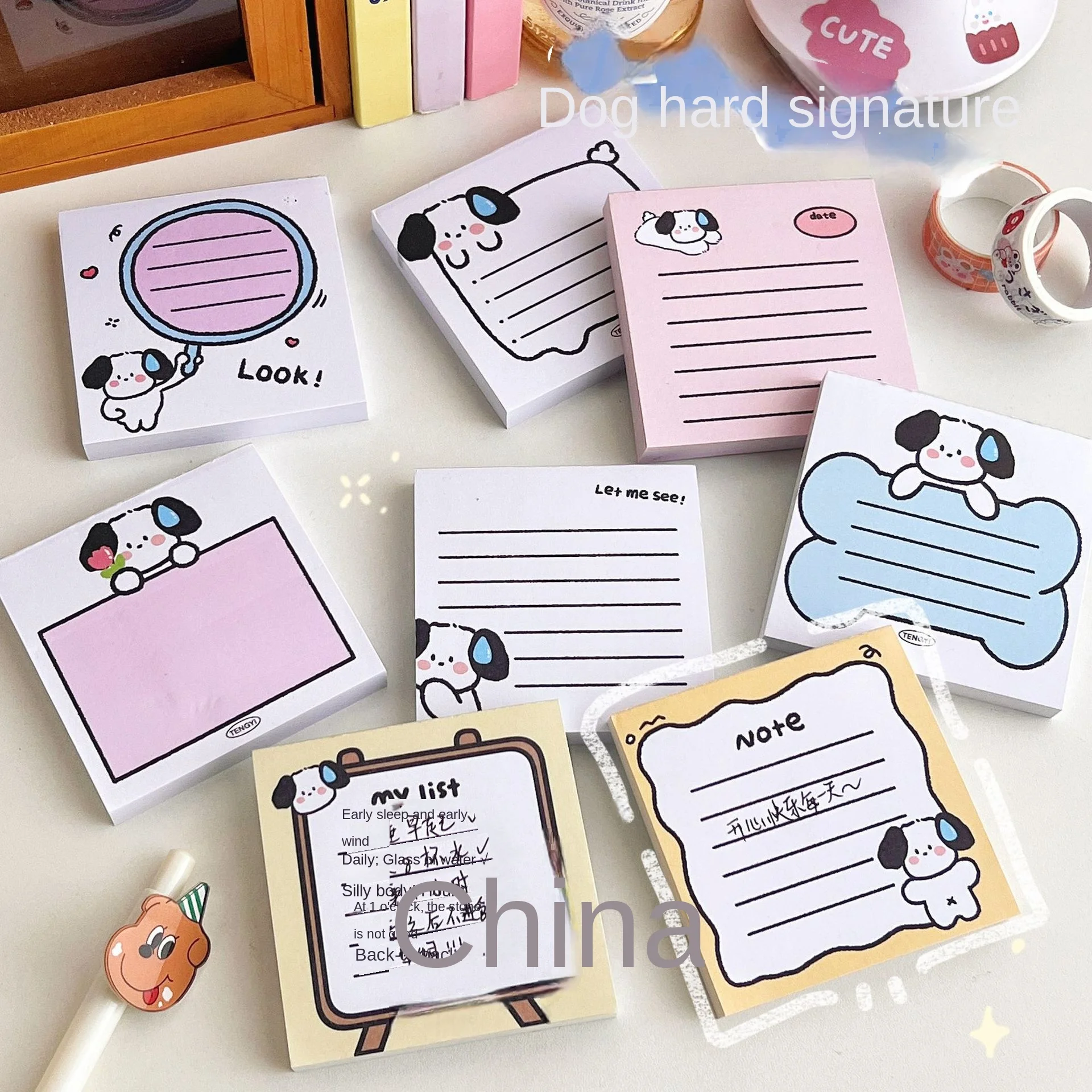 Cartoon Cute Note Stickers Sticky Notes And Convenient Message Stickers