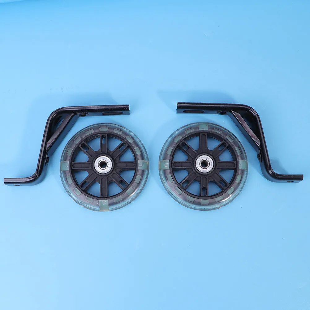 

2Pcs Balance Auxiliary Wheels High Strength Wear Resistant Silent Flashing Training Wheels for Bikes 18 Inch