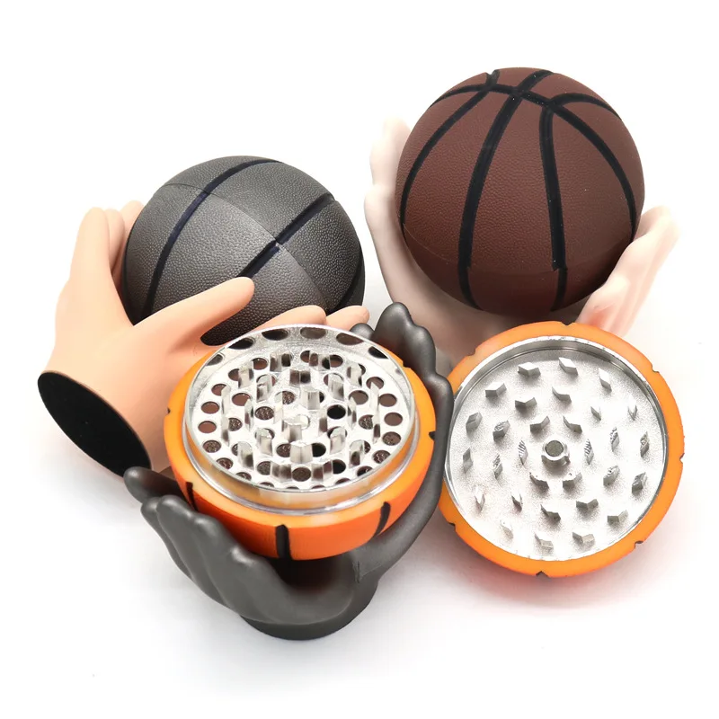 Creative Ball-Shaped Manual Herbal Grinder, Detachable and Portable Grinder, Durable Zinc Alloy Grinding Teeth, Easy to Clean, Decorative Small Ornament, Available in 3 Colors, Smoking Accessories