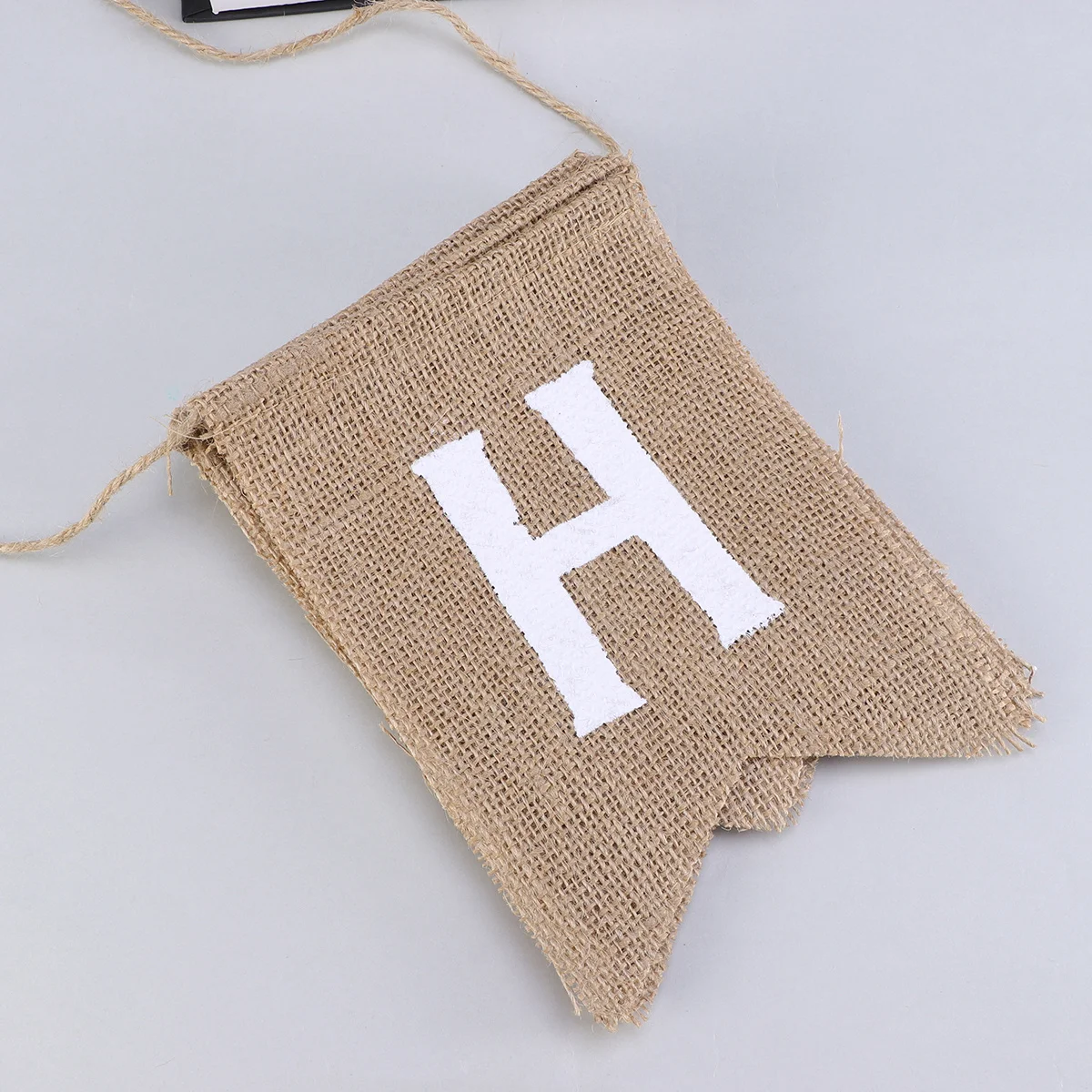 

2.8 Meters Burlap Bunting Flags Vintage Garland He Is Cross Print Party Decor Outdoor Indoor Decorations Easter Home Decor