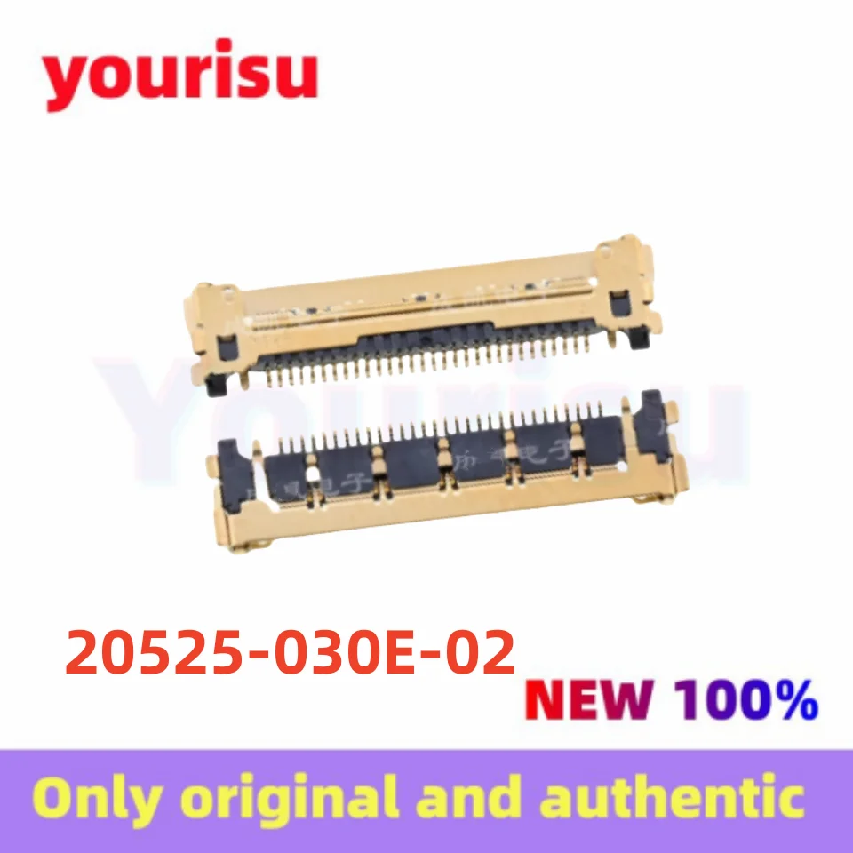 5-20Pcs/Lot original 20525-030E-02 20525-030E 30P 0.4mm spacing LVDS gold-plated LCD screen interface