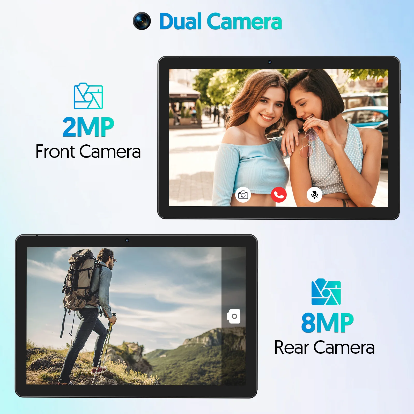 تابلت أصلي 10 بوصة، معالج Android 15 رباعي النواة، 12 جيجابايت + 64 جيجابايت، توسيع 1 تيرابايت، WiFi 6، بلوتوث، معتمد من Google، Type-C #3