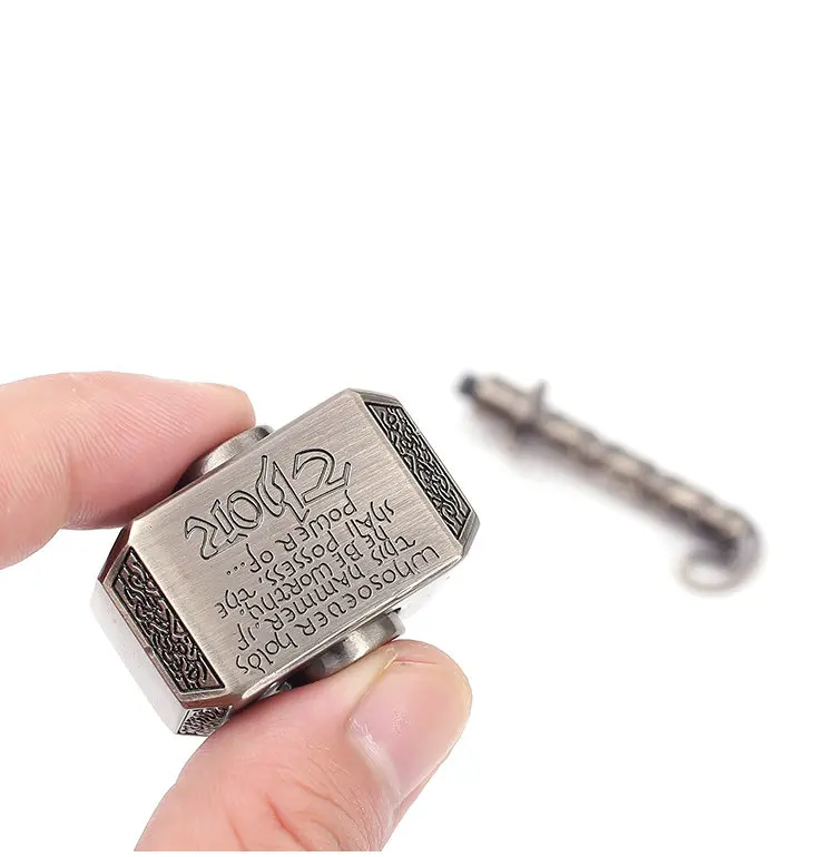 Hammer Metall Fidget Spinner Spielzeug, EDC Schreibtisch Antistress Anti Stress Relief Spielzeug für Erwachsene Kinder Kinder Autismus ADHS Finger Spinner