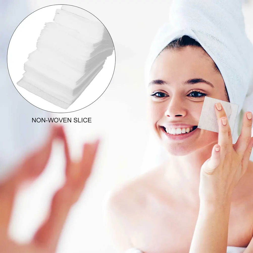

300pcs Makeup Remover Pads Face Cleaner Non-Woven Fabric Sensitive Skin Eye Miss Travel Daily Use Soft Light Thin for Women