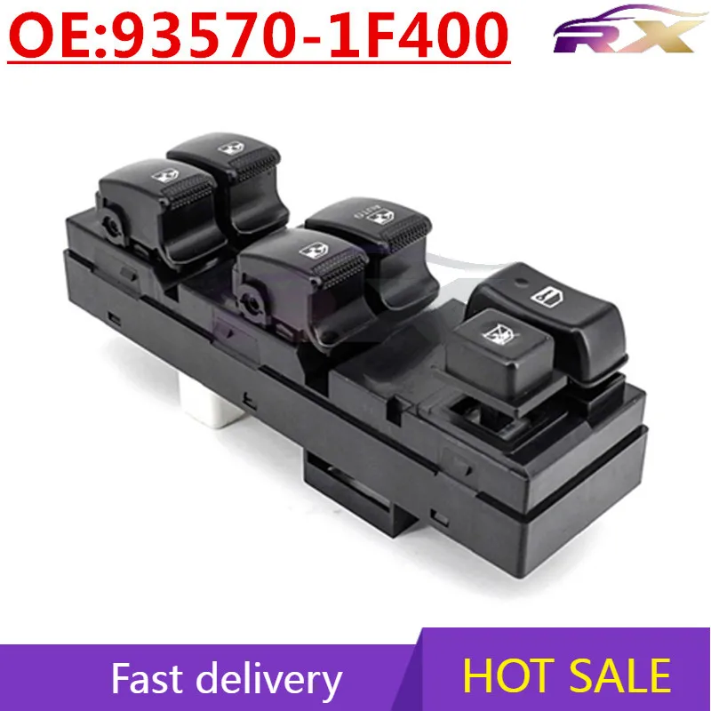 

OEM:93570-1F400 Power Window Master Control Switch For 2004-2010 Hyundai Santa Fe/Tucson