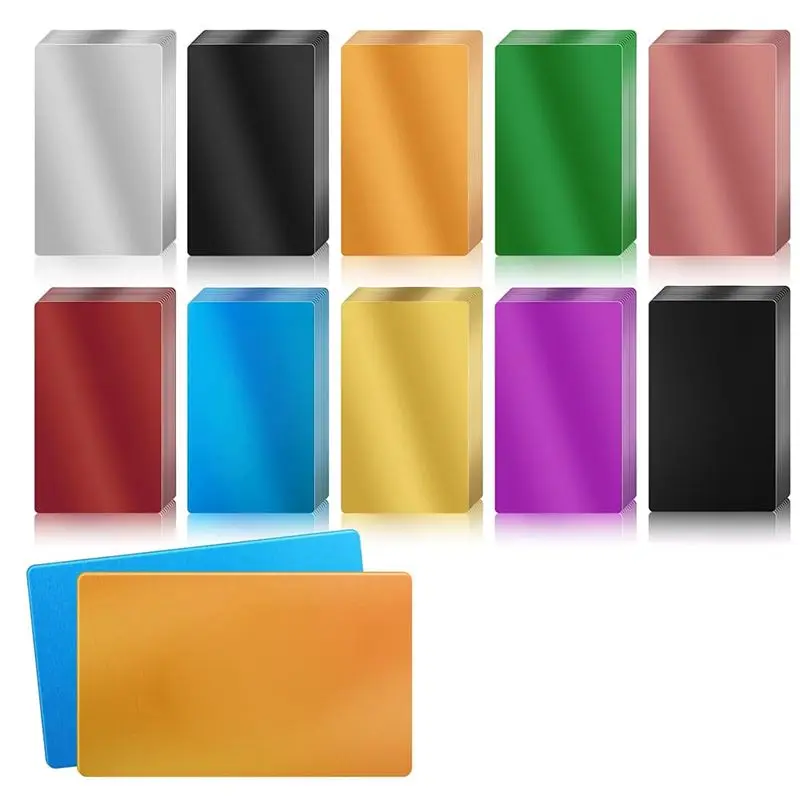 

Металлические заготовки A29F для гравировки: цветные алюминиевые листы для лазерной гравировки, визитные карточки, многофункциональные гравировальные заготовки, подарочные карты для DIY