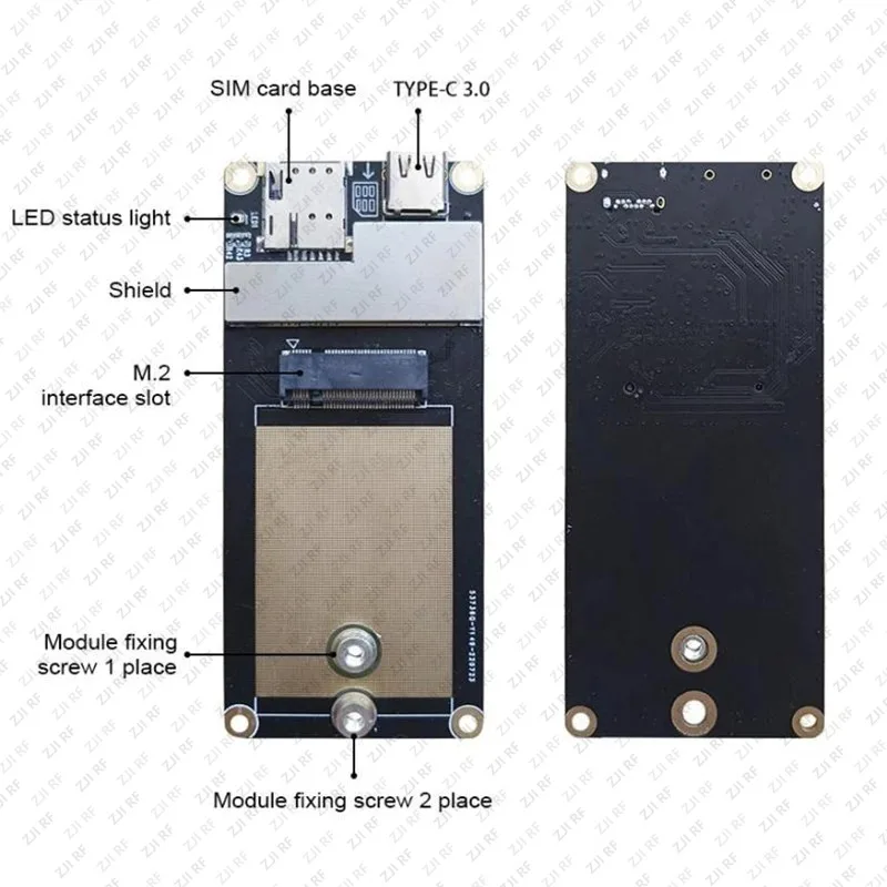 USB3.0 To M.2 Adapter Board High-speed PCB Boards with SIM Card Slot Supports 4G 5G LTE Module Quectel, MEIG, Fibocom