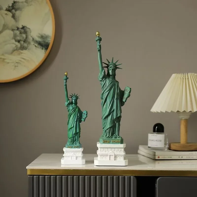 Tourist Souvenir of Creative Statue of Liberty Model Craftwork Display Figurine Living Room Desktop Decoration Ornaments
