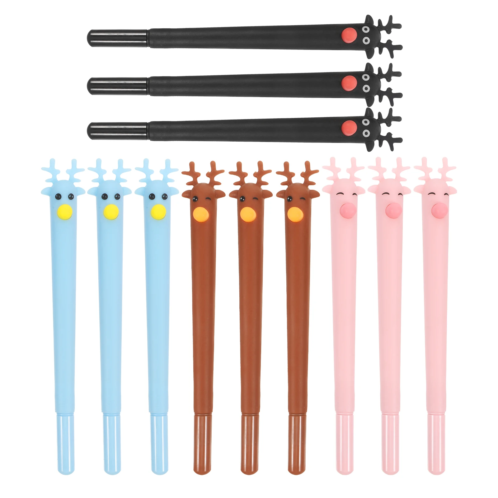 

12pcs Ballpoint Pen Sunflower Design Smooth Writing Comfortable Grip School Office Supplies Kids Cartoon Stationery