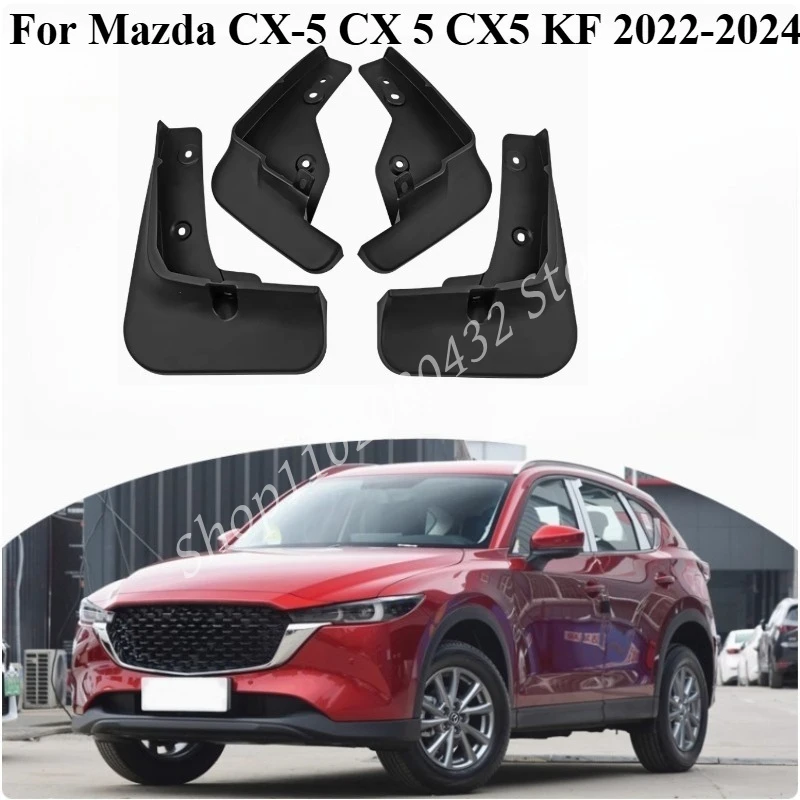 

For Mazda CX-5 CX 5 CX5 KF 2022-2024 Mud Flaps Car Splash Guards Fender Protector 4pcs Mudguards Accessories