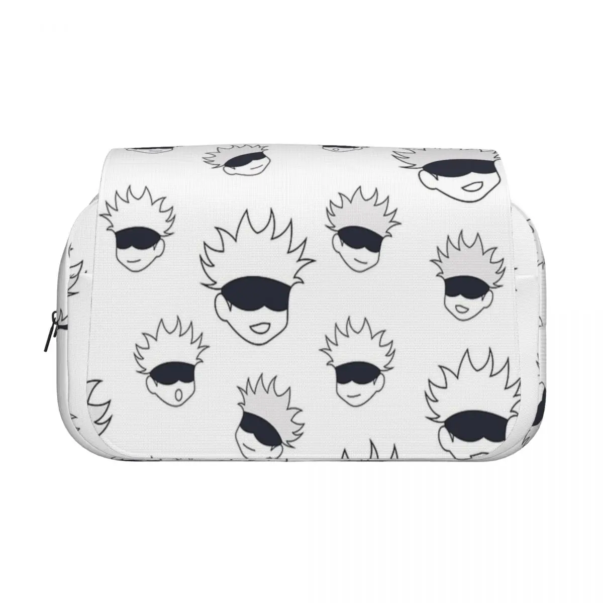 Double Clamshell Pen Case Jujutsus Kaisens Anime Pencil Pouch Pen Holder for Student Bags School Supplies Gifts Stationery
