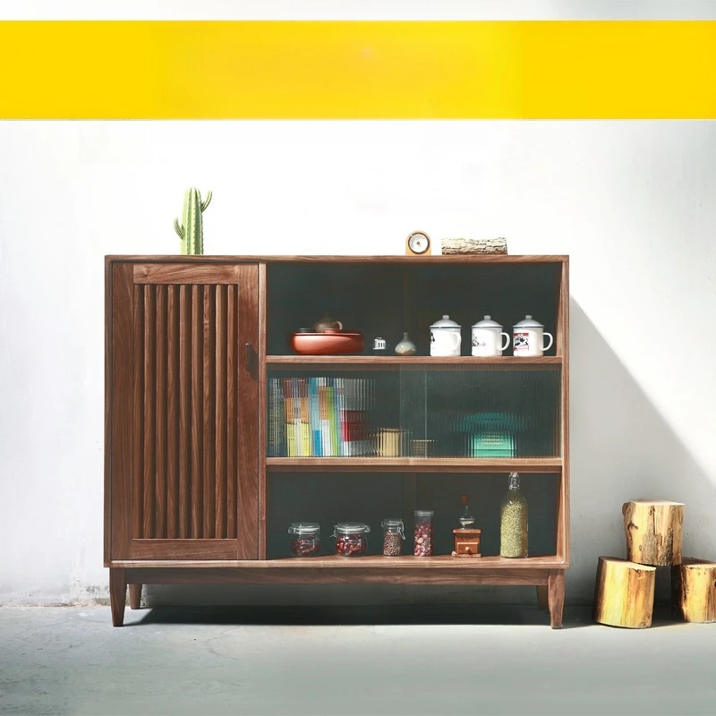 Black Walnut Side Cabinet, Storage Cabinet, Board