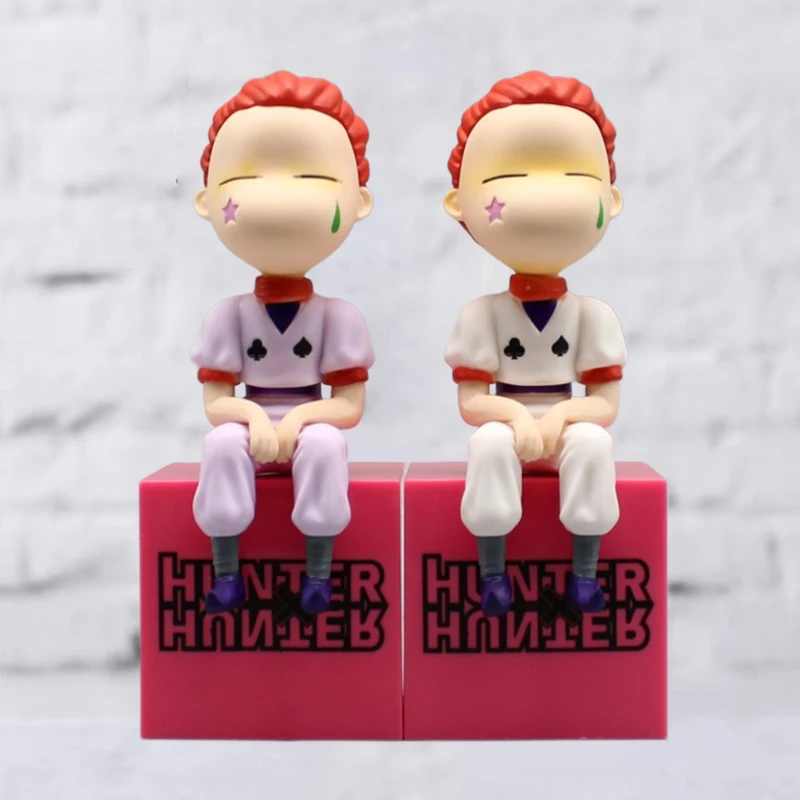 

Anime Hunter×hunter Figure Cute Doll Hisoka Action Figure Noodle Stopper Figurine Hisoka Sitting Model 12cm PVC Collection Toys