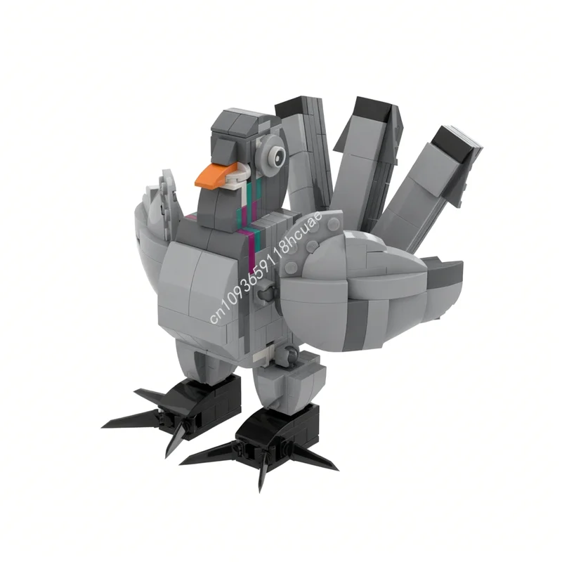 

329pcs MOC Fan Tail Pigeon Creator Model Building Blocks Construction DIY Christmas Gift Toys Creative Idea Education Brick Kids